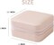 Travel Jewelry Case – Compact Jewelry Organizer Box with Mirror, Small Gift for Girls & Women (Pink)